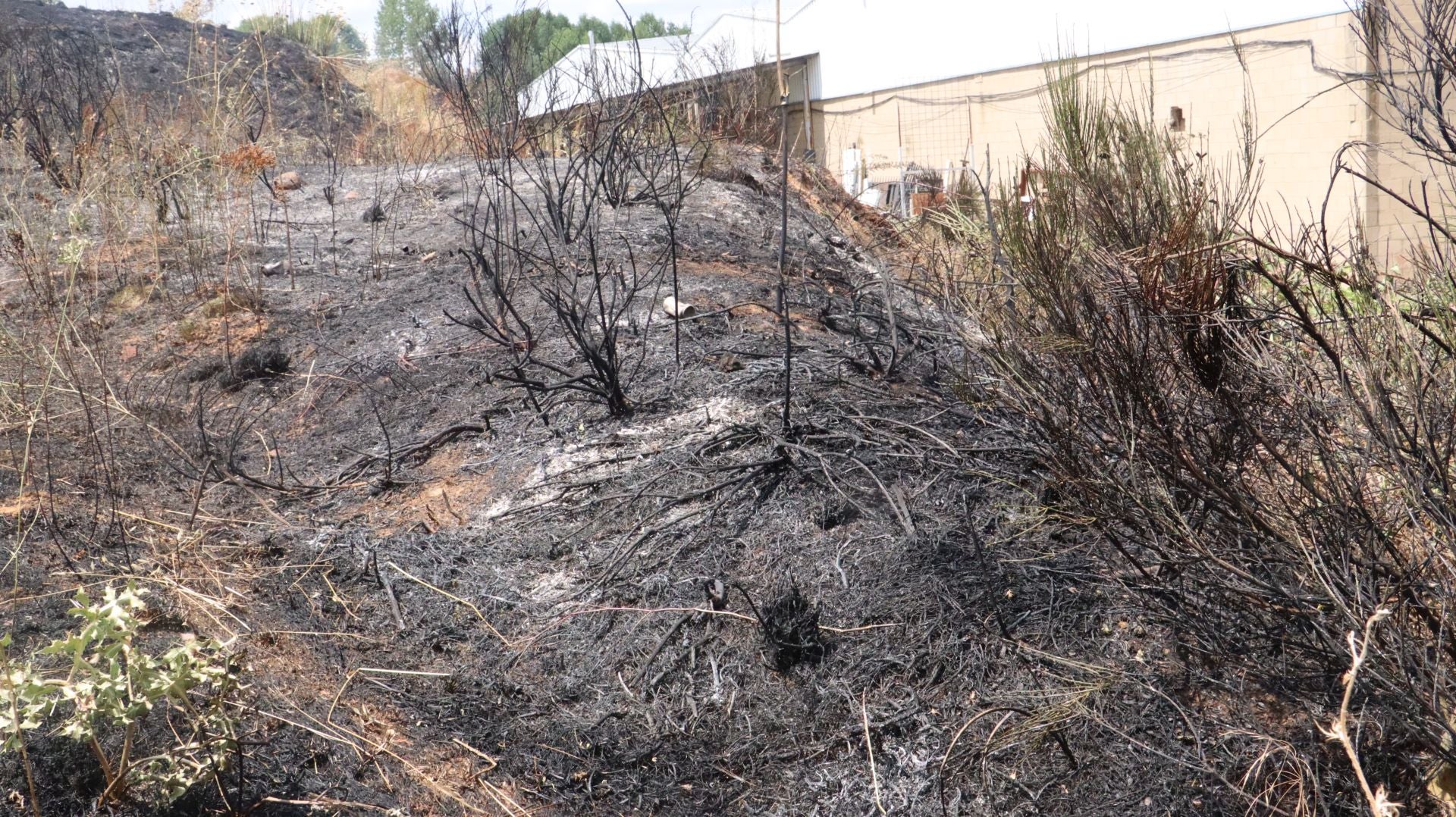 Así ha sido el incendio cercano al Hospital de León