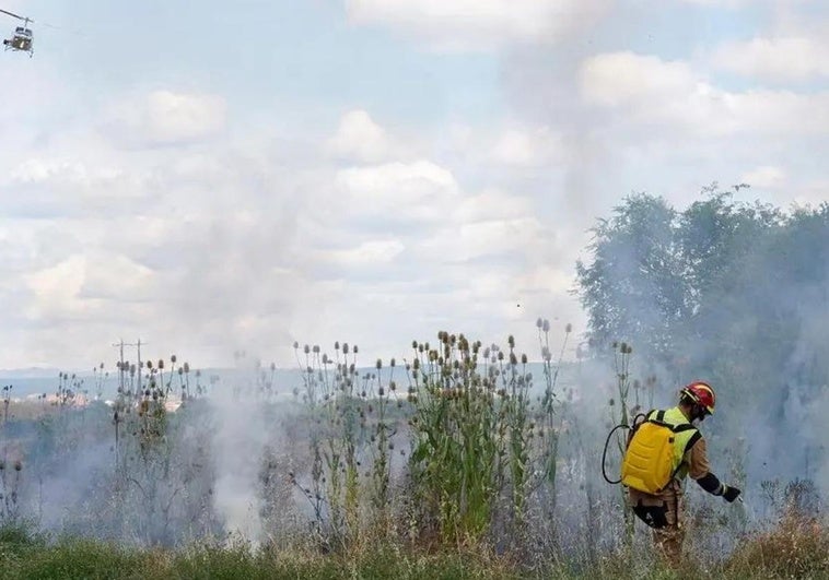 Sofocado el incendio agrícola originado en el municipio de Cabañas