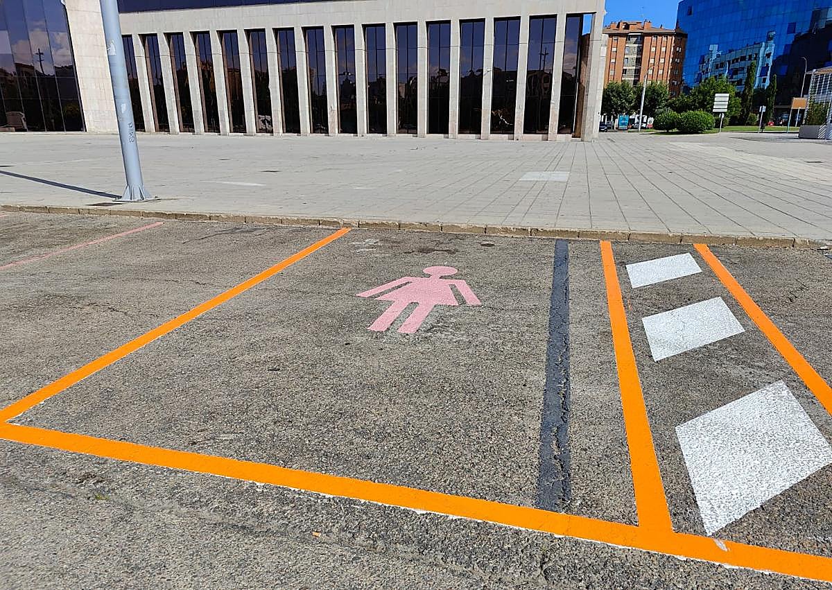 Imagen secundaria 1 - Borran los órganos sexuales masculinos de las plazas reservadas para mujeres