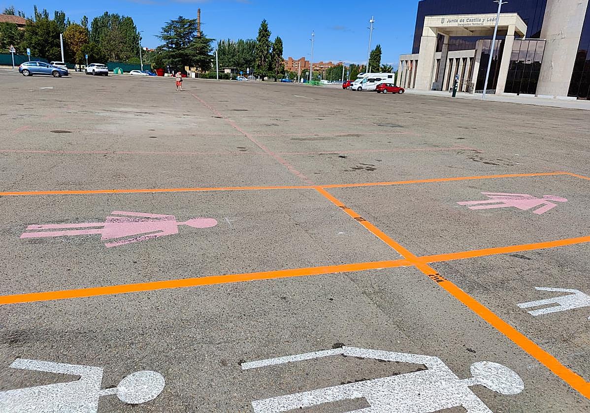 Imagen principal - Borran los órganos sexuales masculinos de las plazas reservadas para mujeres