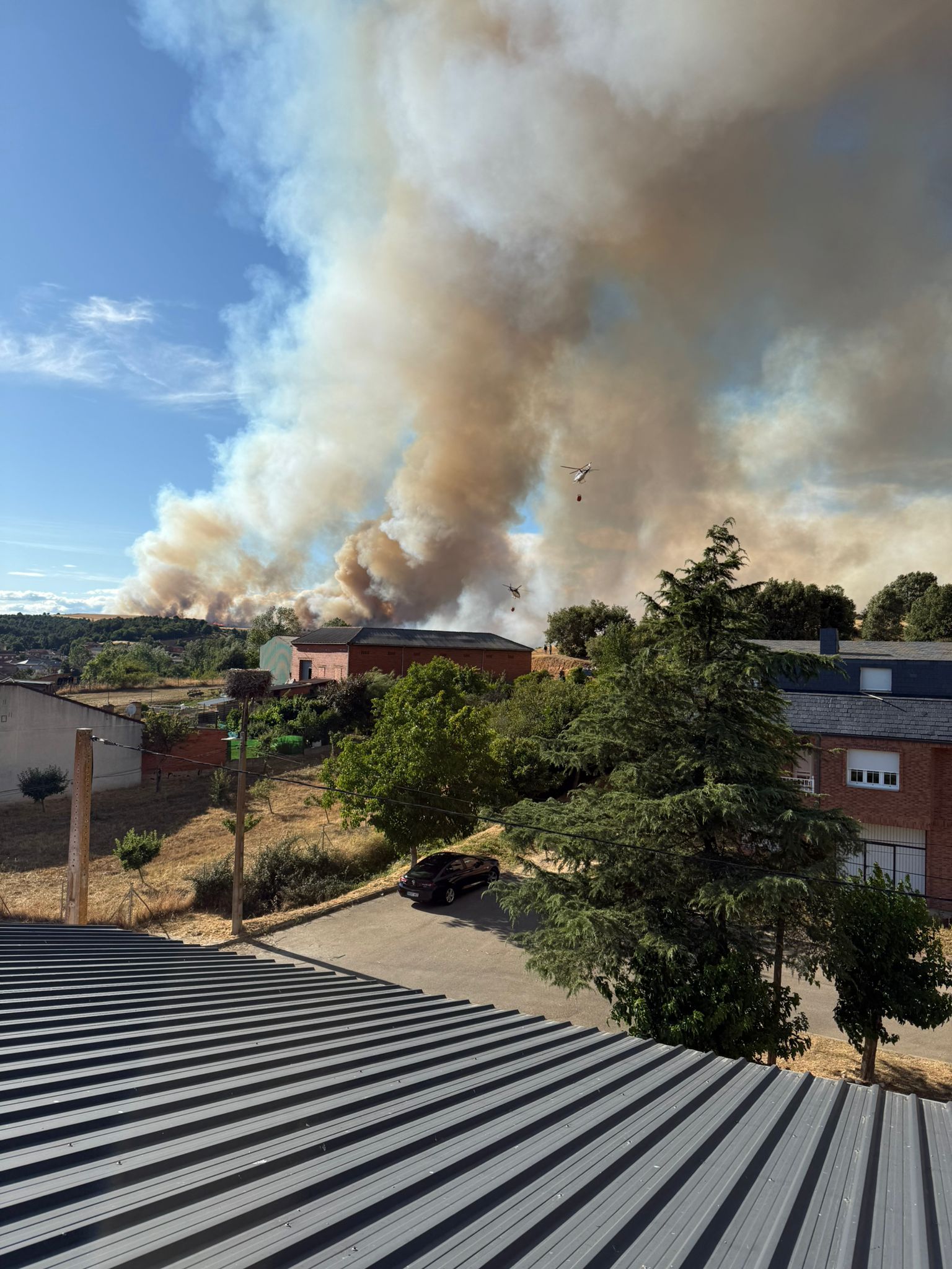 Incendio forestal en Ferreras de Cepeda