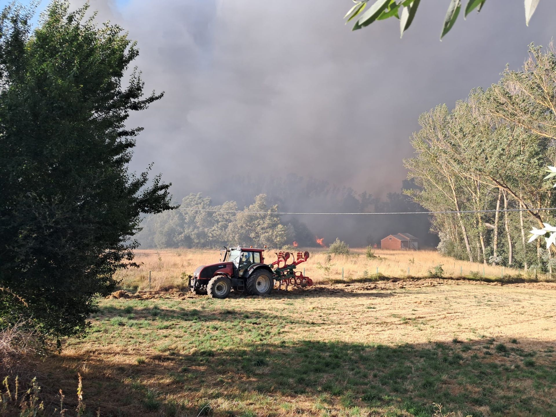Incendio forestal en Ferreras de Cepeda