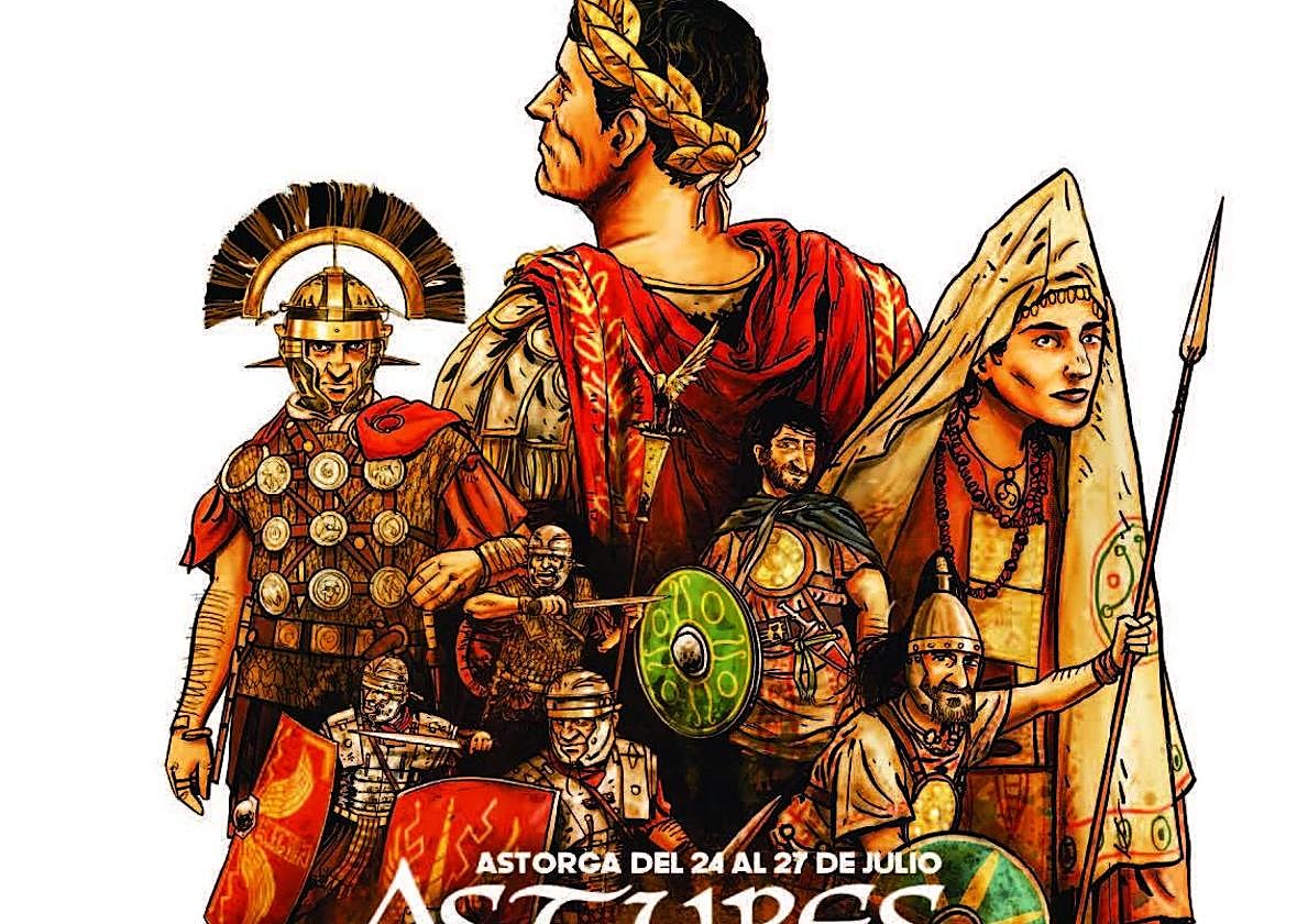 Cartel Fiestas Astures y Romanos 2025