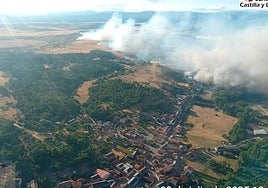 La cercanía del incendio a Riofrío.