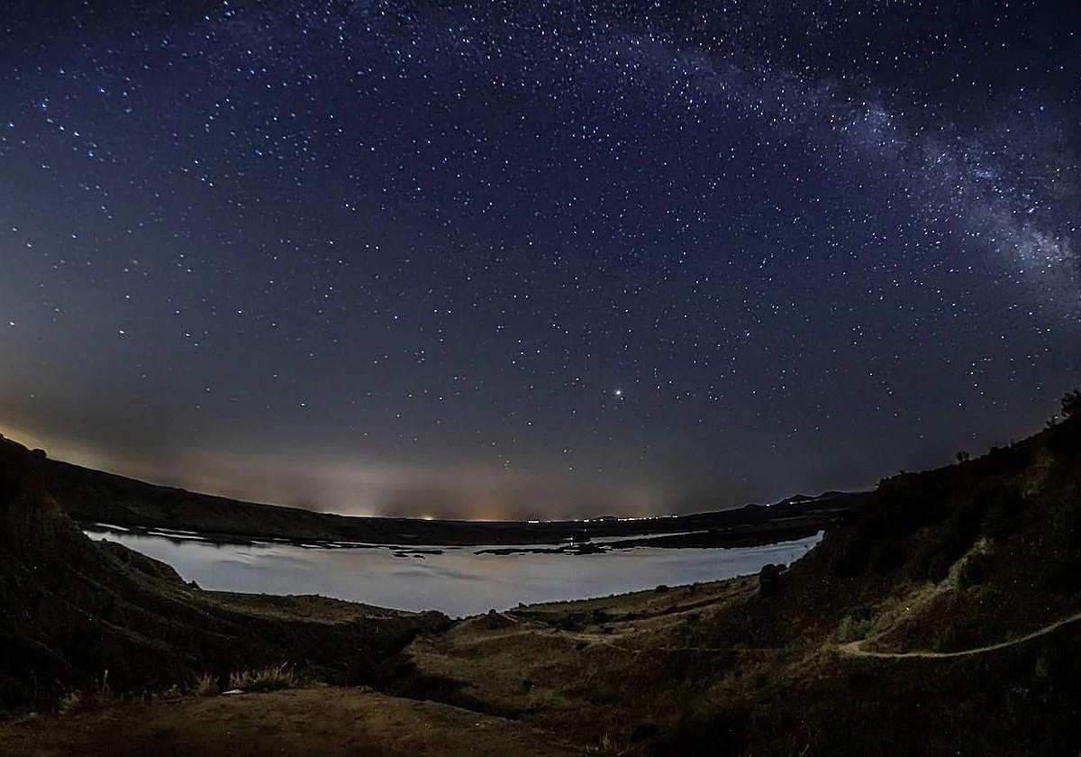 Imagen de la lluvia de estrellas.