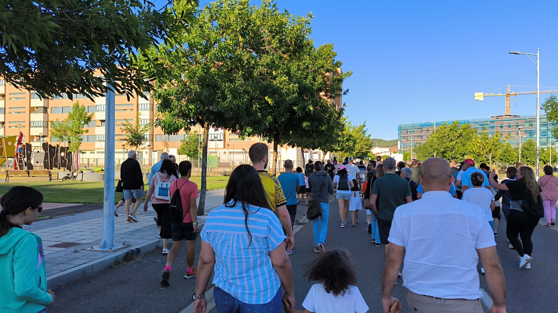 Manifestación de protesta contra la planta de biomasa en Puente Castro
