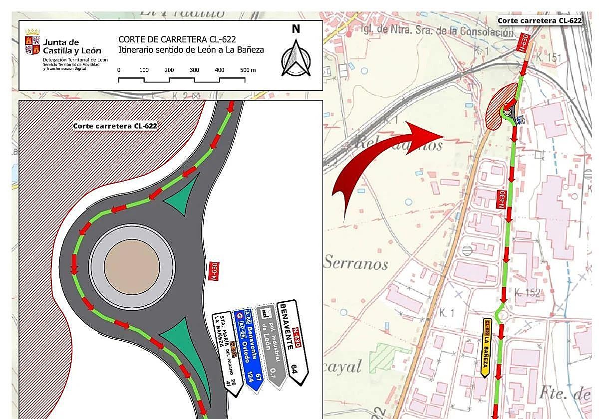Plano de la glorieta.