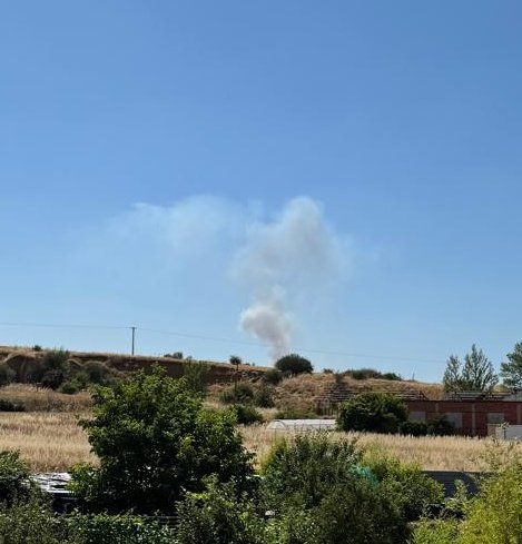 Así ha sido el incendio junto a Santa Colomba de Somoza