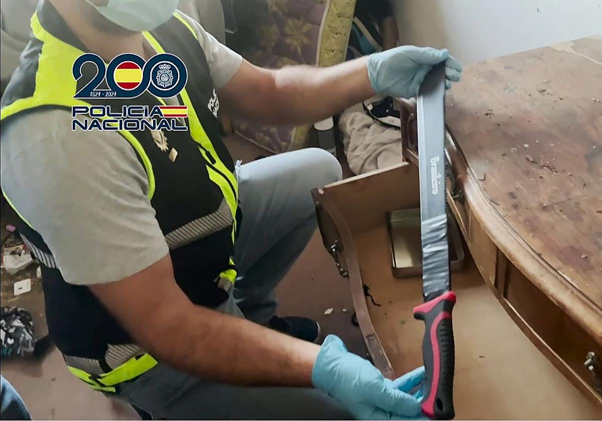 Momento de la detención.