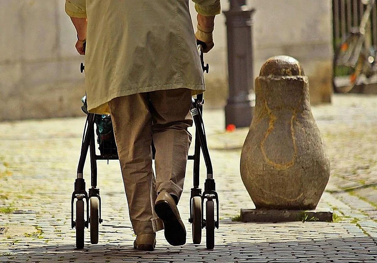 Pensionistas en León.