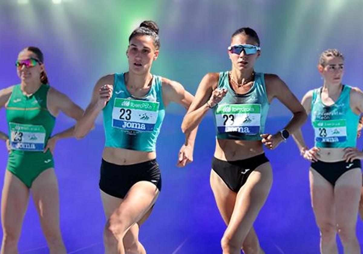 Diferentes atletas del Sprint Atletismo.