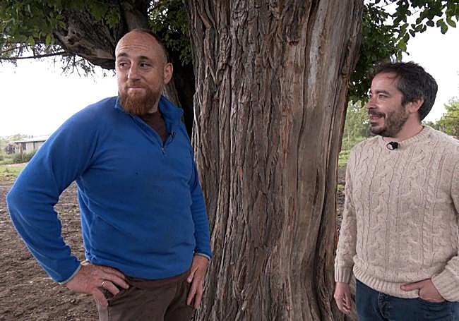 Abraham Morán en su parcela de Los Juncales.