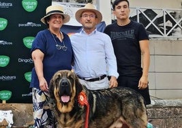Carmen González (juez). Isaías Perandones y Álvaro Perandones con Elegante de Arándanos.
