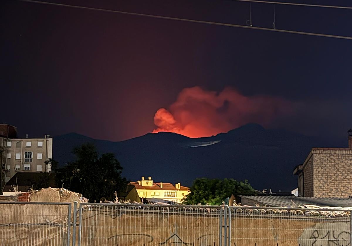 Imagen desde una vivienda ubicada en La Robla.