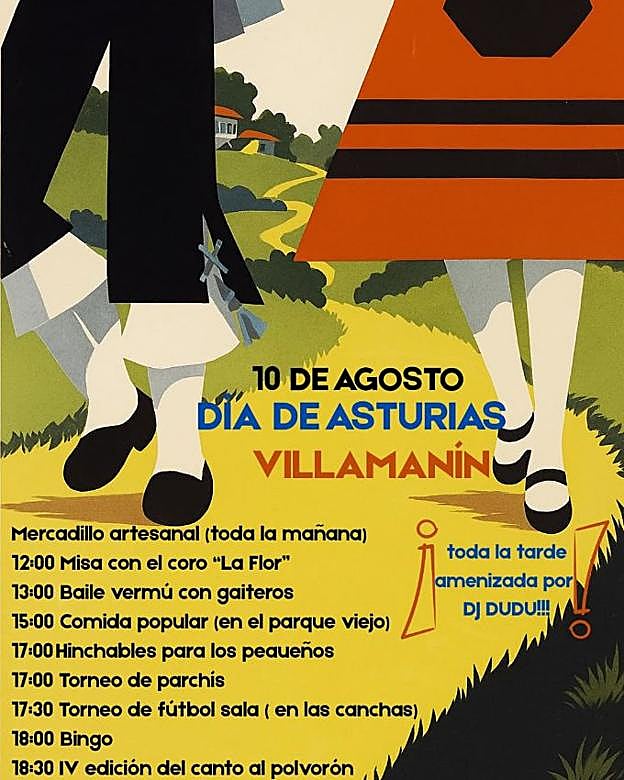 Cartel del Día de Asturias en Villamanín