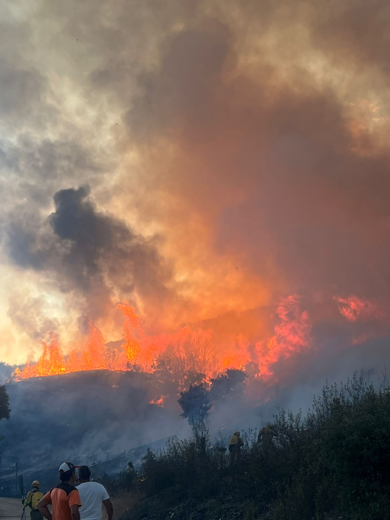 Las imágenes de los incendios de Yeres y Orallo