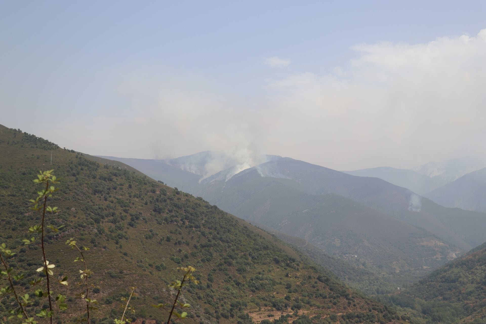 Imágenes del incendio de Yeres