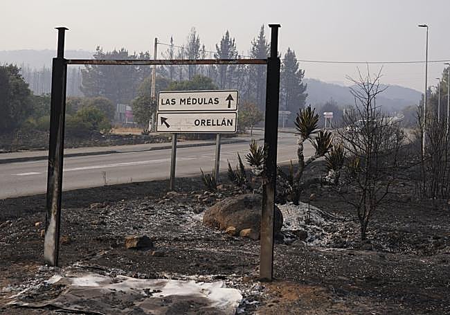 El incendio en el entorno de Las Médulas.