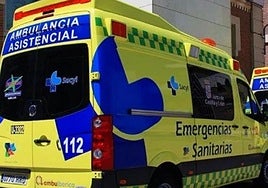 Imagen de una ambulancia del 112.