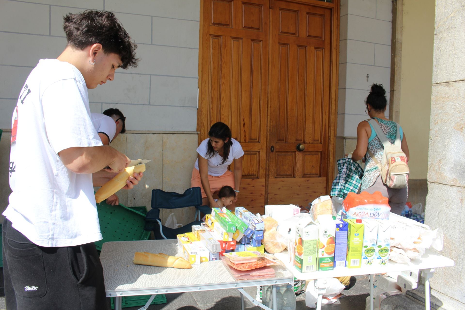 Recogida de alimentos para los afectados por los incendios de León