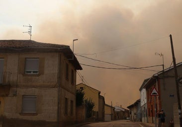 Incendio forestal de Castrocalbón: «El fuego se lo ha llevado todo. No ha dejado nada»
