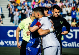 Los capitanes de la Cultural y la Deportiva, antes del último derbi