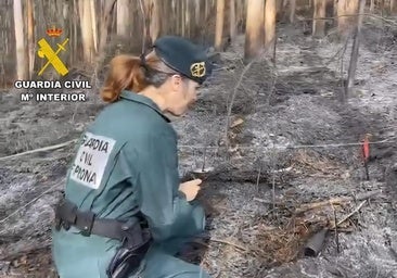 Un investigado de 69 años por su presunta implicación en el incendio en Castropodame