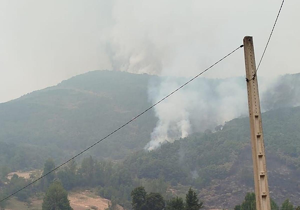 Las vistas de estos días desde la casa rural El Casar del Puente en Boca de Huérgano.