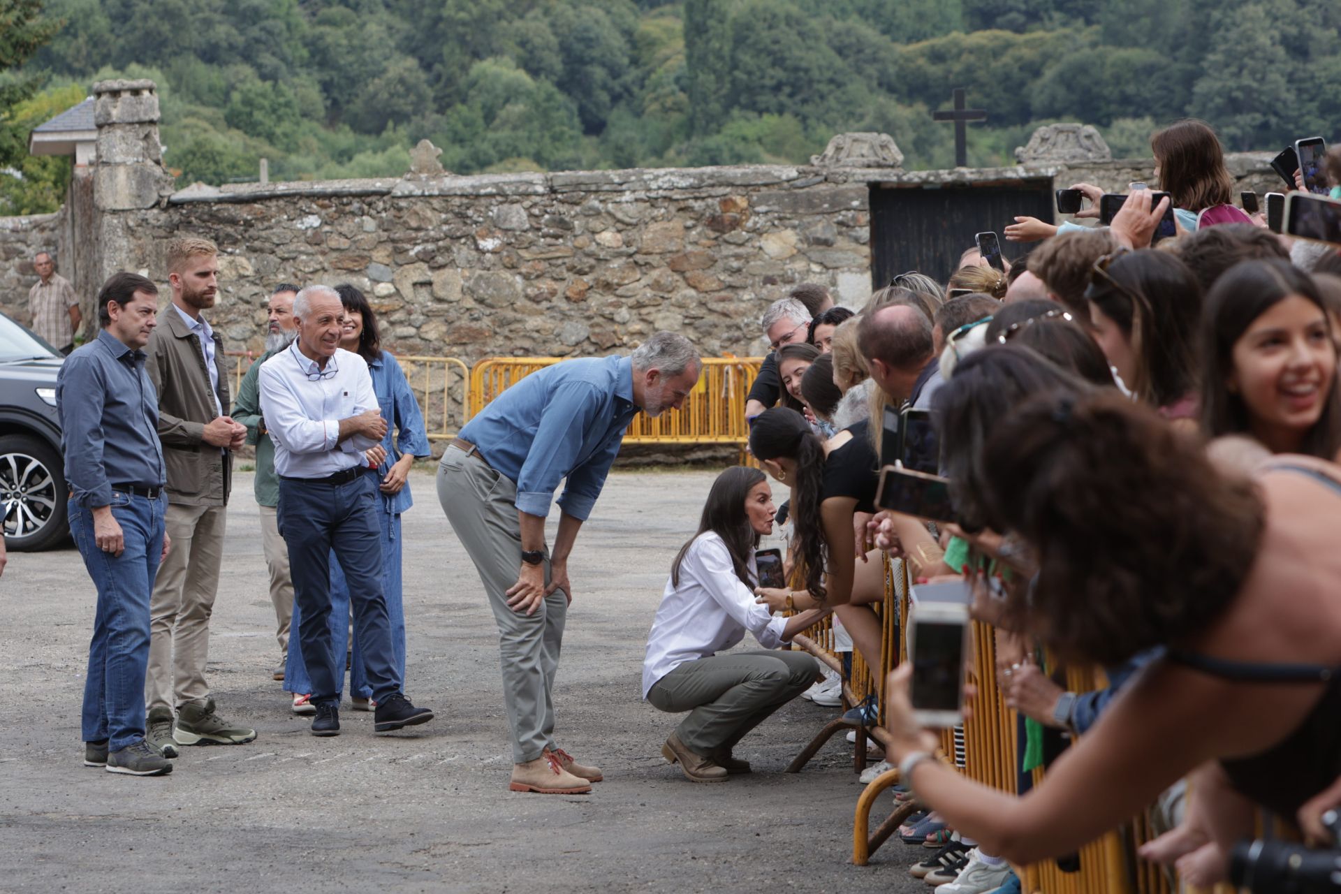 Los reyes visitan Sanabria antes de llegar a Las Médulas