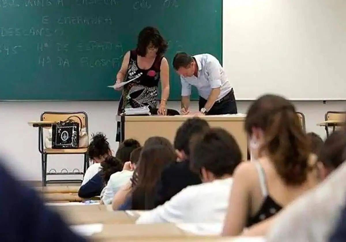 Un aula de un centro educativo.