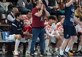 Dani Gordo, en un encuentro con el Abanca Ademar