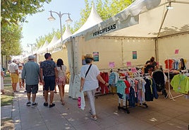 Foto archivo feria stock.