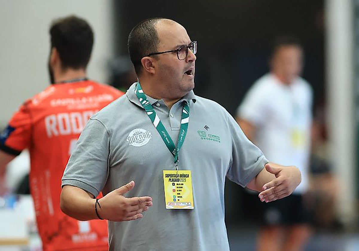 Dani Gordo, en el partido de la Supercopa Ibérica ante el Abanca Ademar
