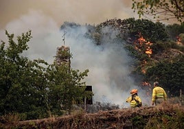 Incendio en Fasgar el pasado 18 de agosto.