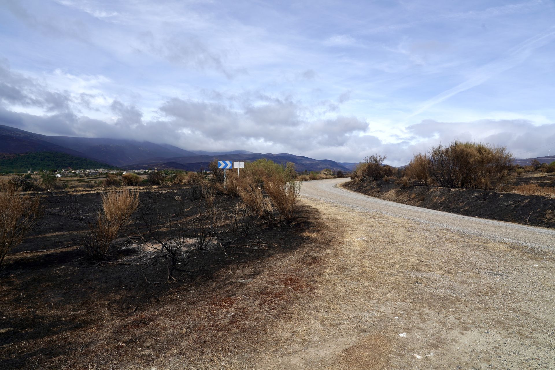 Imágenes de zonas de León afectadas por los incendios