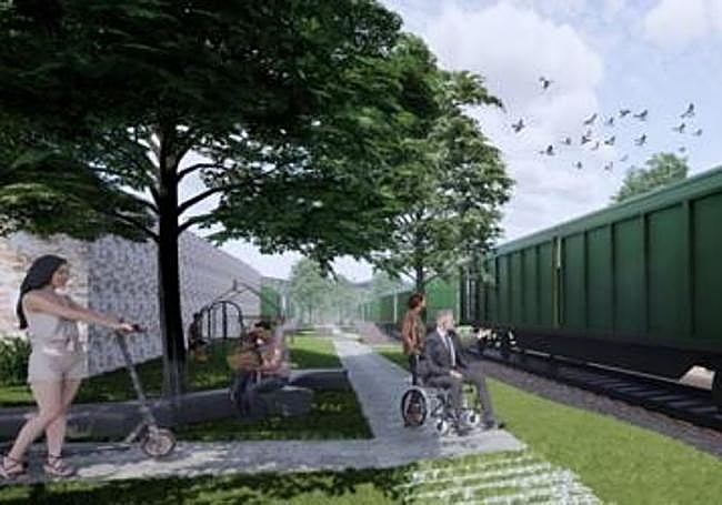 Zona de convivencia en los trenes.