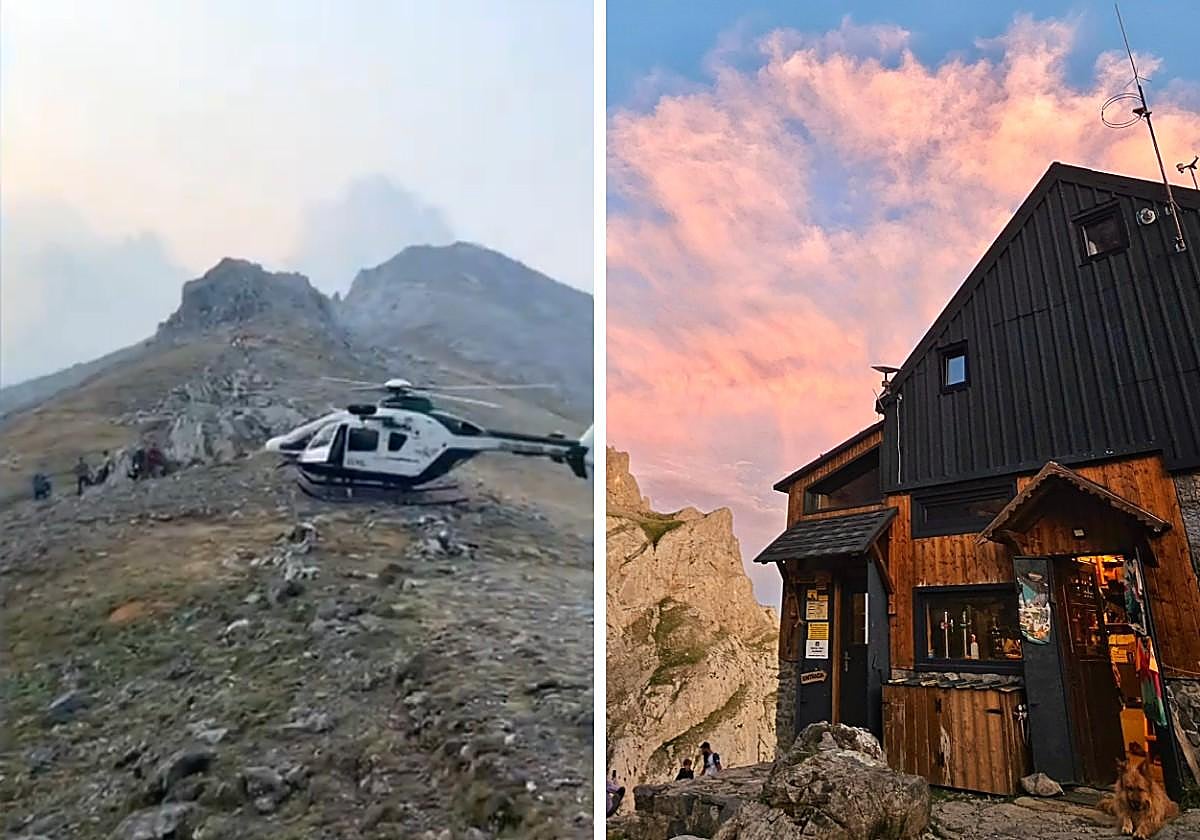 El helicóptero acude a rescatar a montañeros el 15 de agosto; y el refugio de Collado Jermoso, abierto el 29 de agosto.