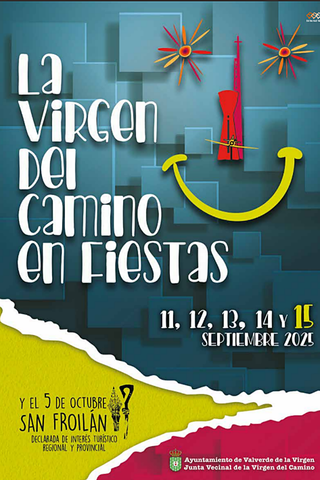 Cartel de las fiestas de La Virgen del Camino 2025