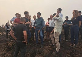 Pedro Sánchez el pasado 19 de agosto en Villablino.