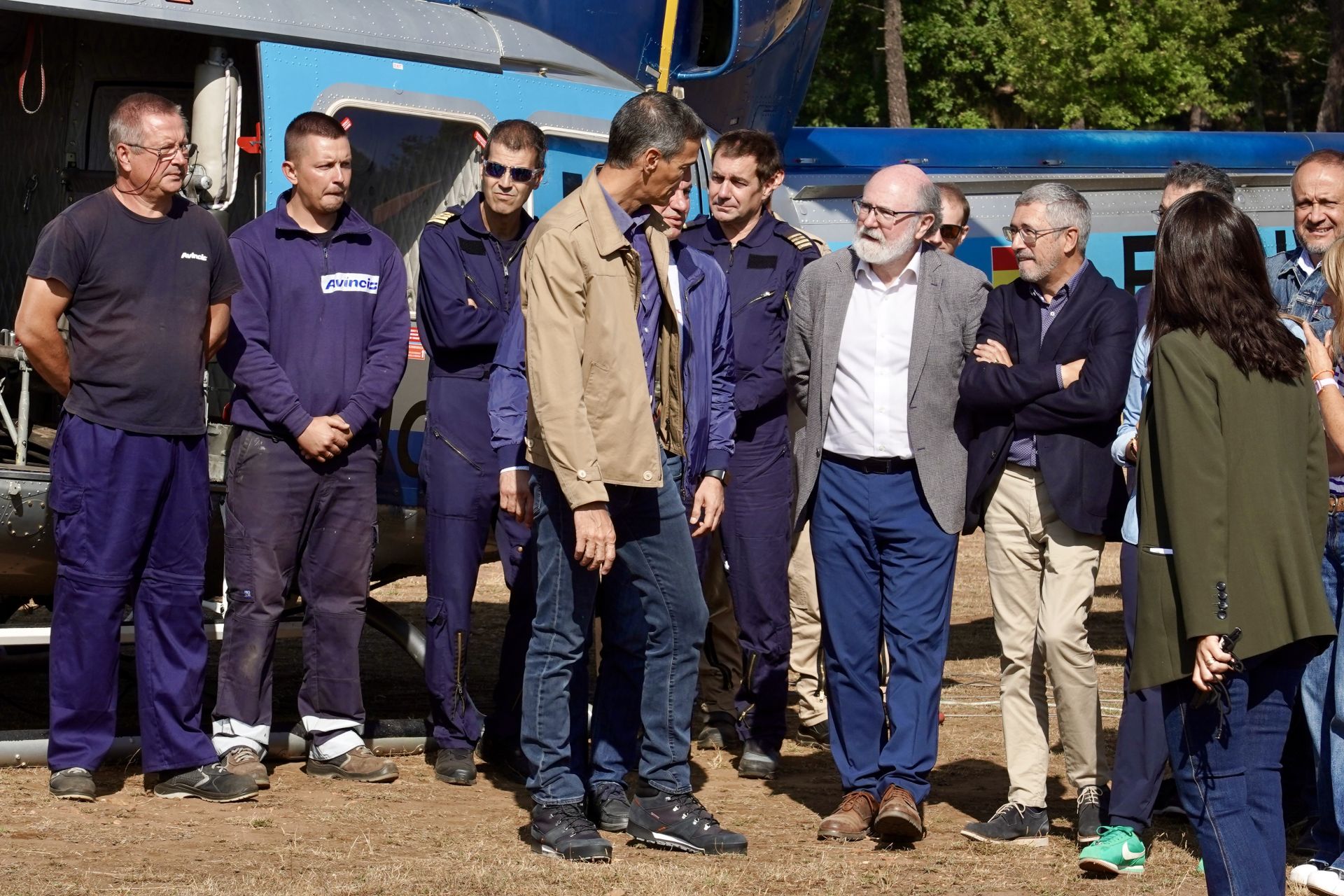 Las imágenes de la visita de Pedro Sánchez a León