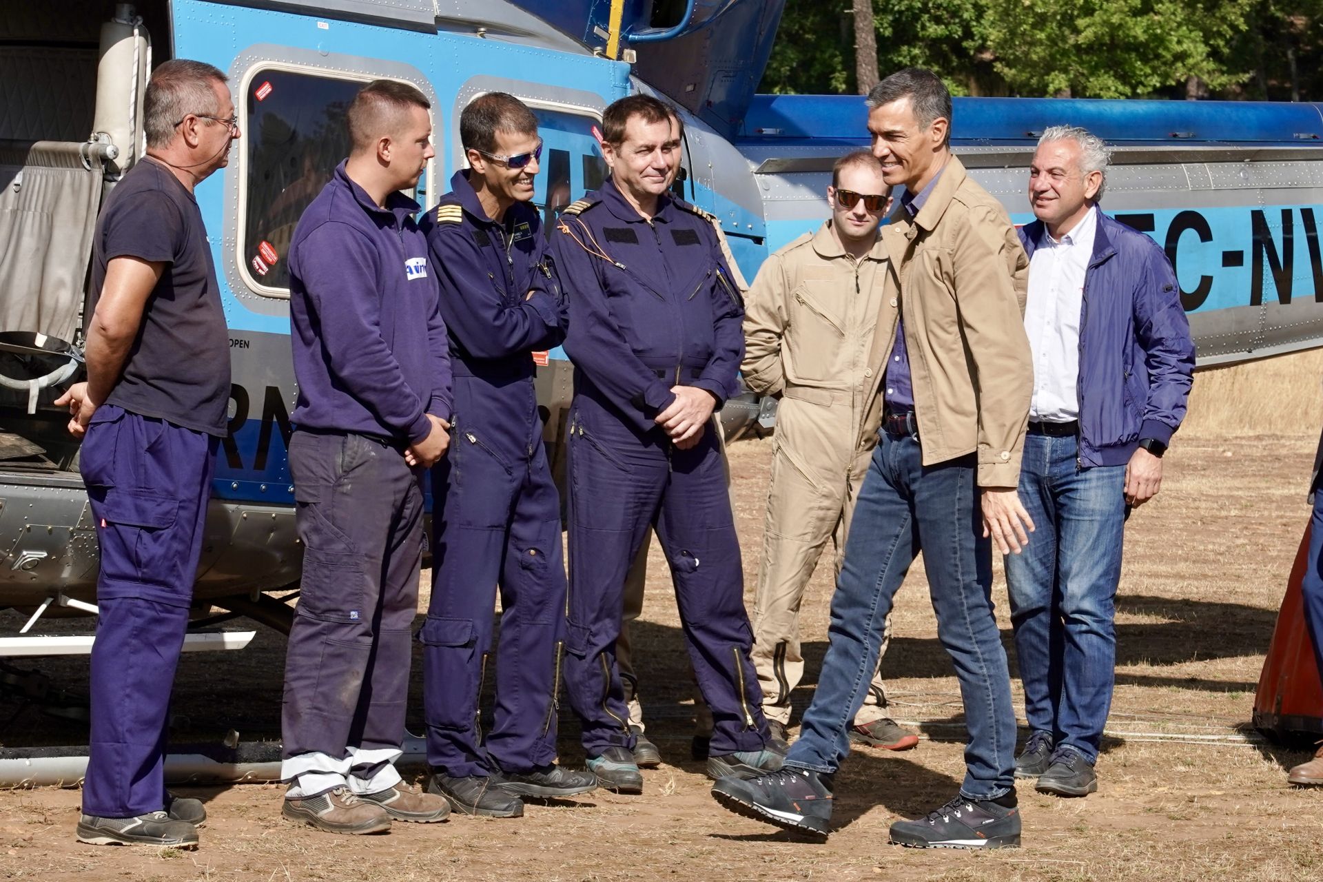 Las imágenes de la visita de Pedro Sánchez a León