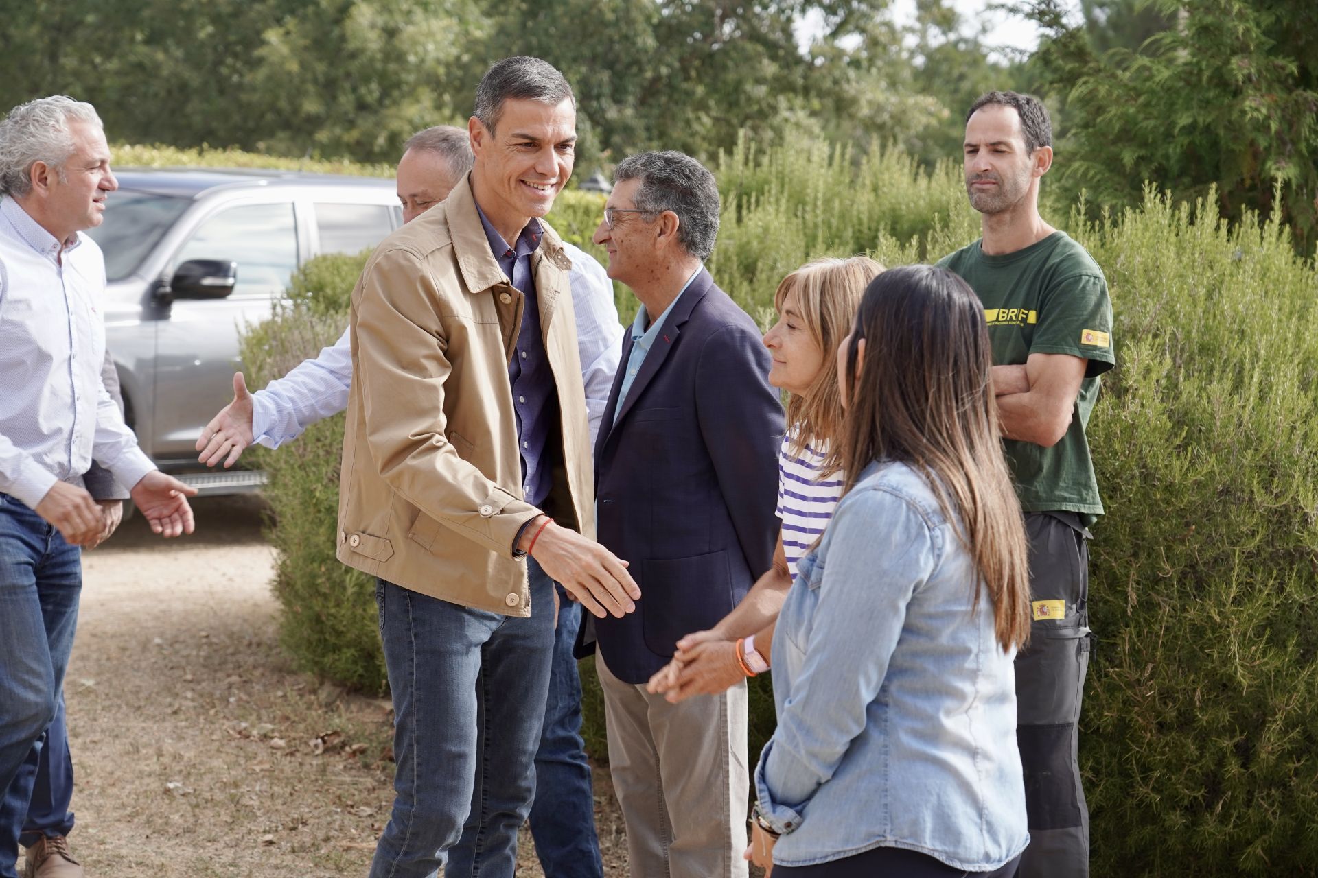 Las imágenes de la visita de Pedro Sánchez a León