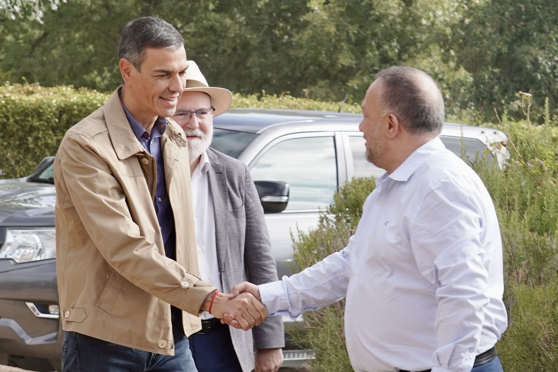 Las imágenes de la visita de Pedro Sánchez a León