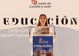 La consejera de Educación, Rocío Lucas, presenta el curso escolar 2025-2026 en Castilla y León.