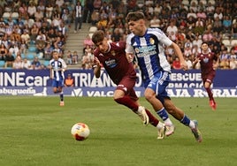 Borja Vázquez, en una acción del partido.