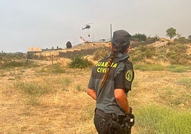 La Guardia Civil en el lugar de los hechos.