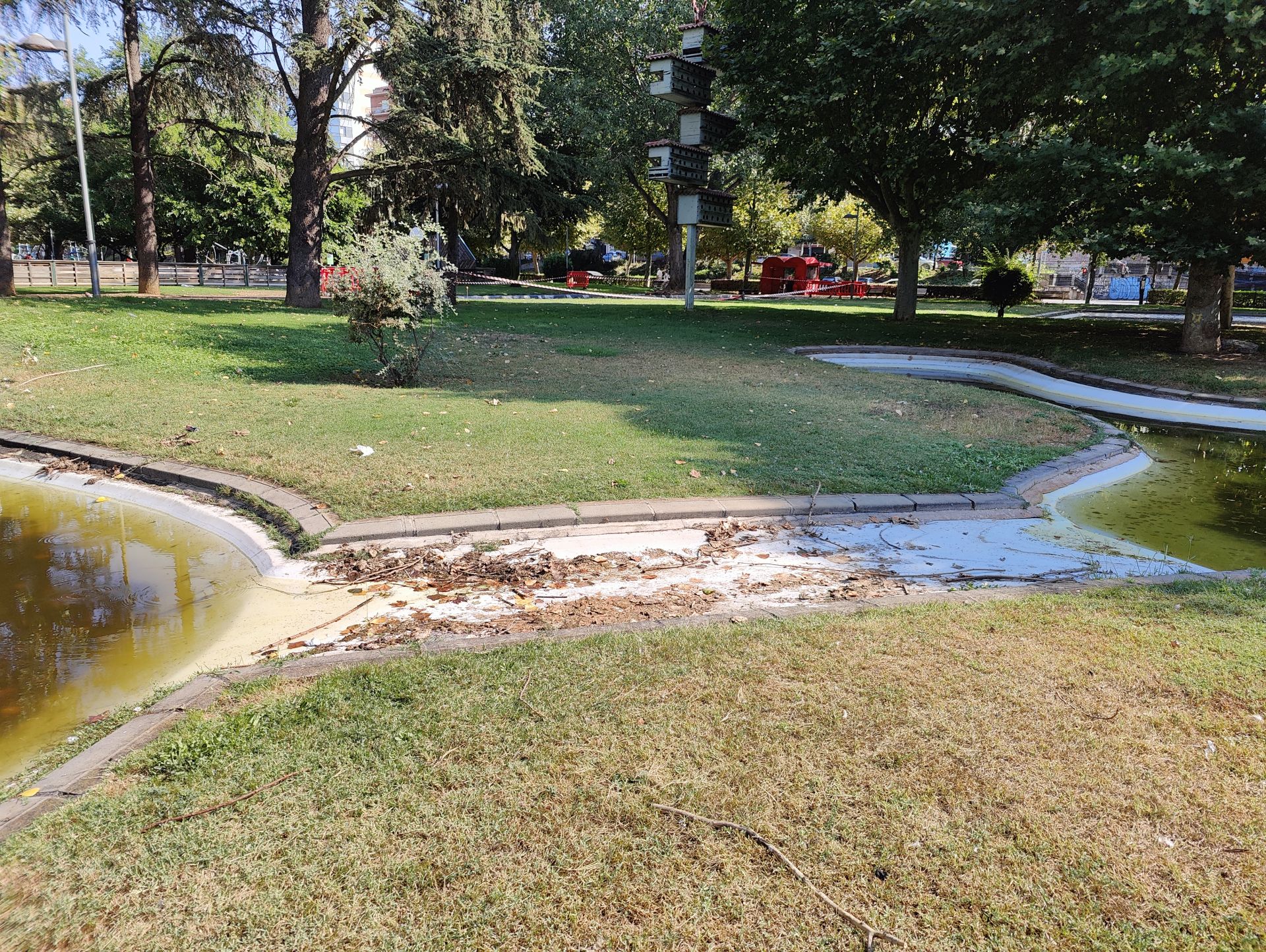 Las imágenes de la basura en el estanque del paseo Papalaguinda