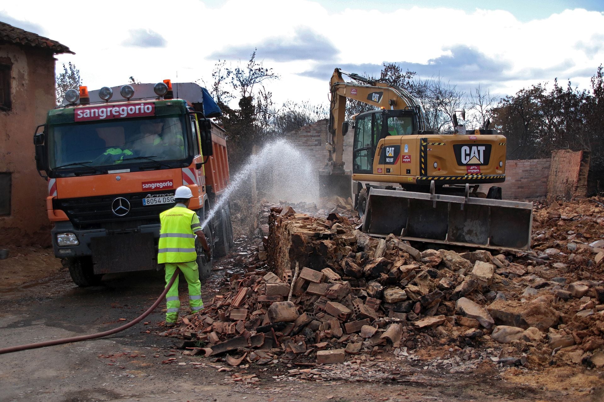 Así está Castrocalbón semanas después del incendio