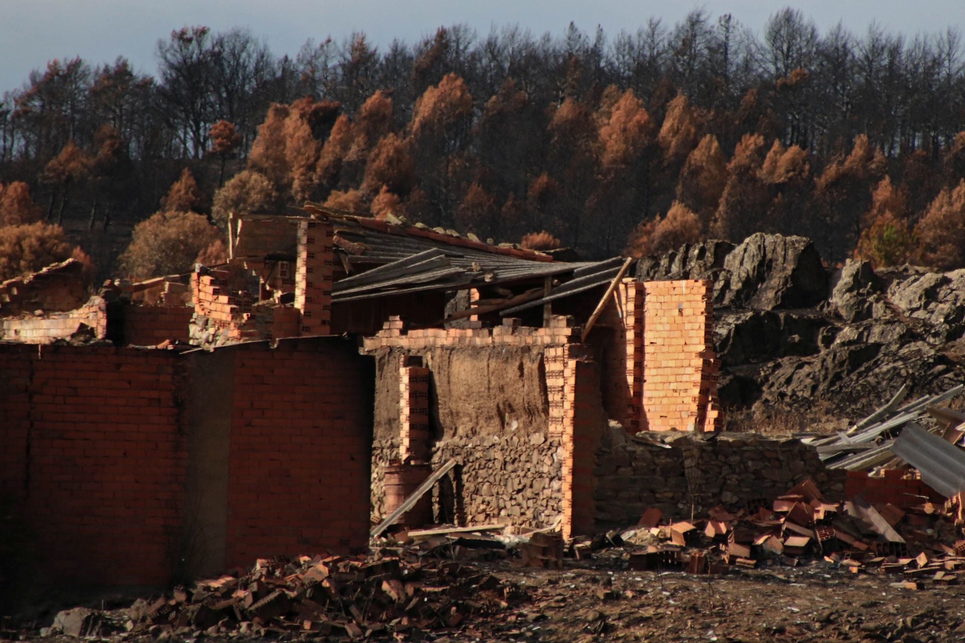 Así está Castrocalbón semanas después del incendio