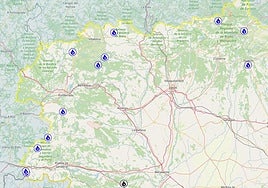 Los incendios de la provincia de León, controlados a fecha del 13 de septiembre.